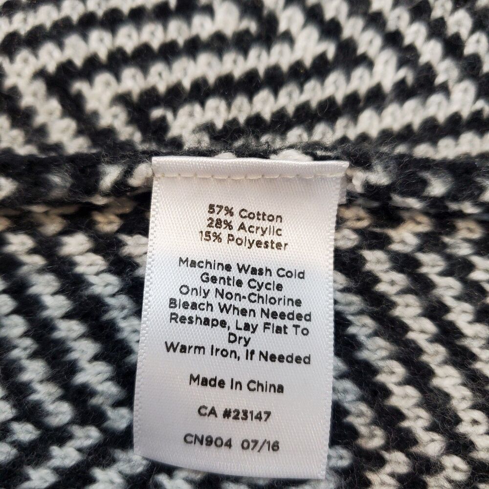 Talbots Herringbone Open Front Draped Cardigan Sw… - image 8